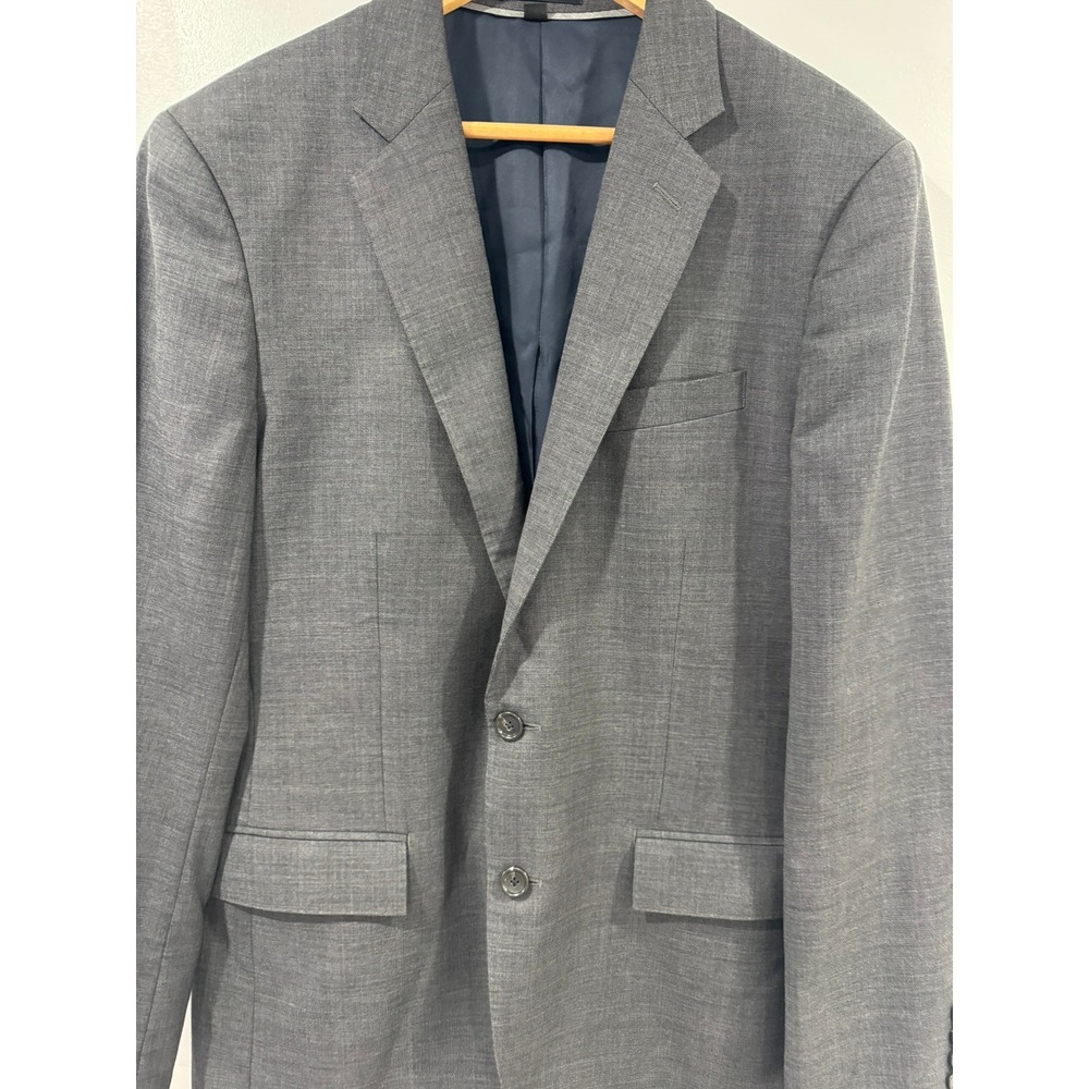 J. Crew Ludlow Men Slim Grey Wool Two Button Blazer Suit Jacket 40R - Picture 2 of 12